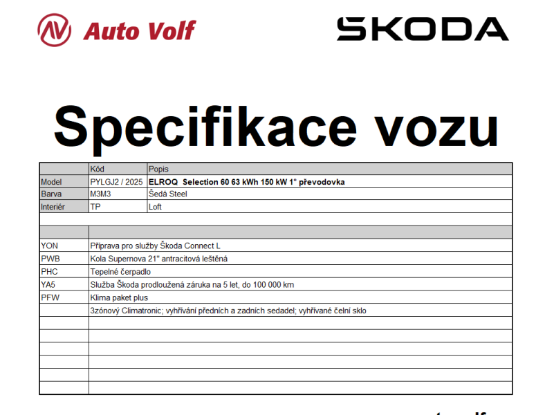 Škoda Elroq Selection 60